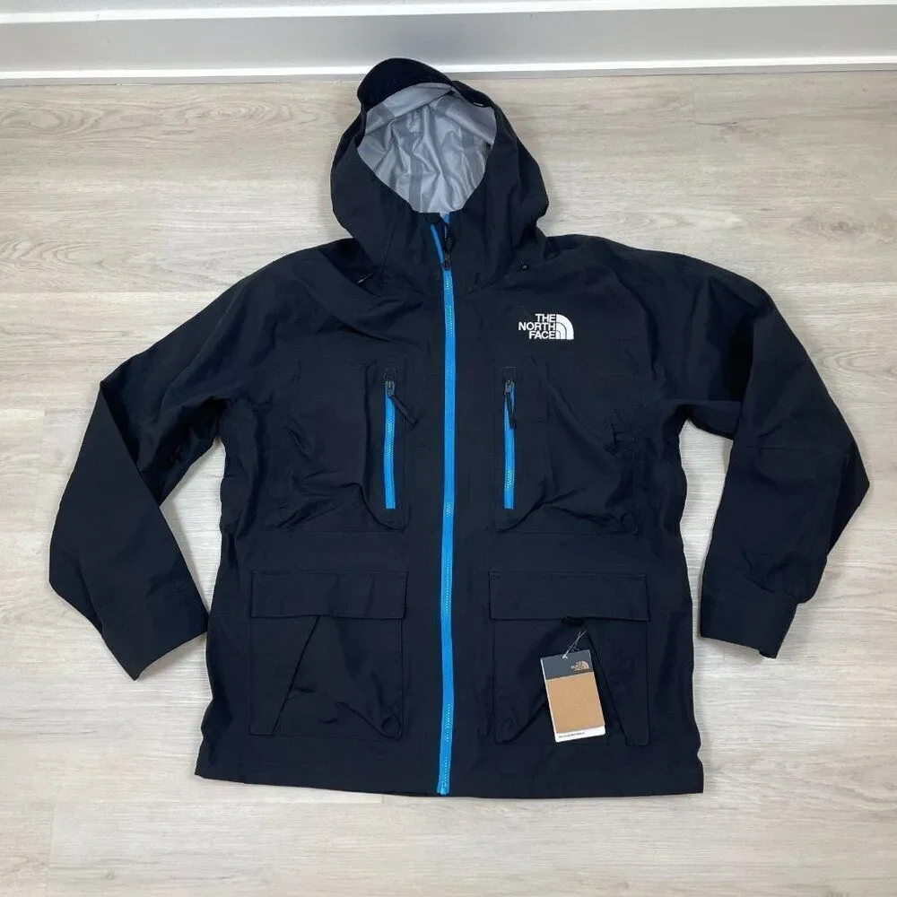 The North Face Dragline Ski Snowboard Jacket‎ Mens XL Black Waterproof Hooded